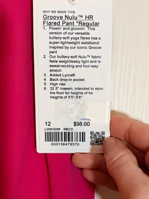 Lululemon Groove Nulu High-Rise Flared Pant *Regular SOLD OUT Color Raspberry thumbnail 5
