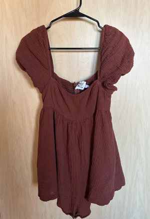 Princess Polly Brown Romper thumbnail 2