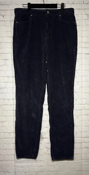 BDG Urban‎ Outfitters Mom High Rise Corduroy Pants Navy Blue Size 31 thumbnail 1