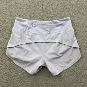 Lululemon Speed Up Shorts Mid Rise 4" Pastel Blue Athletic Athleisure Women's 4 thumbnail 2