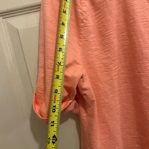 Talbots Orange Boxy Blouse Relaxed Fit, orange top, size -XL thumbnail 6