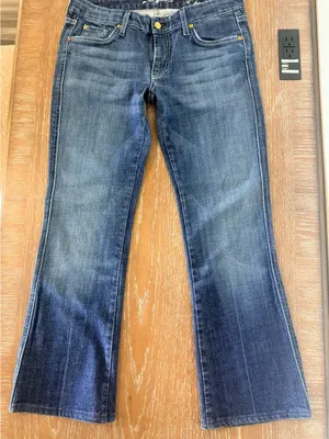 7 For All Mankind Women’s Dark Blue Bootcut Jeans thumbnail 3