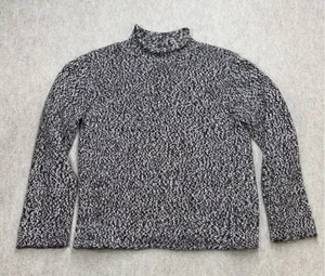 Jones New York Sport Sweater Women L Brown Marled Knit Coastal Dark Academia Vtg thumbnail 1