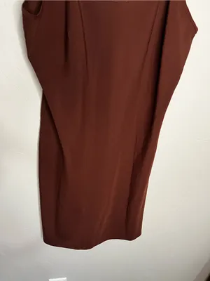 Nanette Lepore Chocolate Brown Slip Sexy Going Out Semi-Sheer Mini Dress thumbnail 4