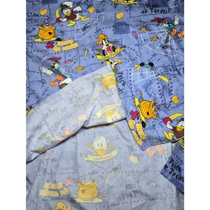 Disney Halloween Scrub Top in Lavender 2X Mickey Mouse thumbnail 7