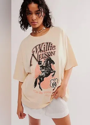 Willie Nelson daydreamer tee thumbnail 1