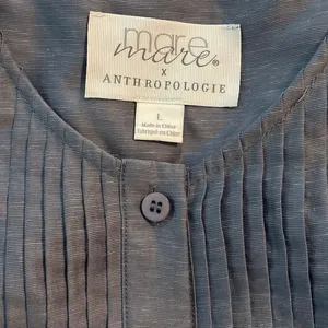 Mare Mare x Anthropologie Size L Agosta Tiered Maxi Dress Slate Gray Blue thumbnail 5