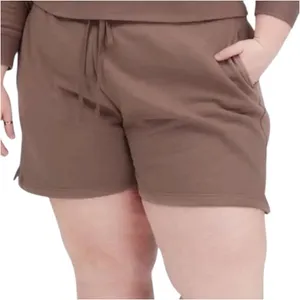Girlfriend Collective 50/50 Sweat Short 2" Organic Cotton Mid Pockets Taro Large thumbnail 1