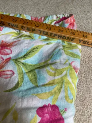 Dandy Worldwide Linen tropical capri pants Hawaiian pockets thumbnail 6