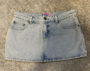 Edikted vintage wash mini skirt thumbnail 1