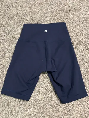 Lululemon Wunder Train High Rise Short 8" True Navy size 4 thumbnail 2