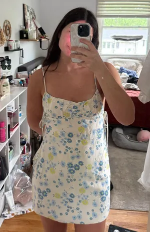 Zara mini floral dress thumbnail 1