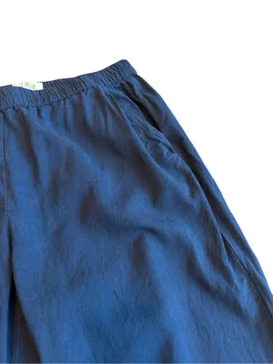 Marine Layer Navy Blue Pull-On Pants Cropped Length Stretch Casual Size Small thumbnail 3