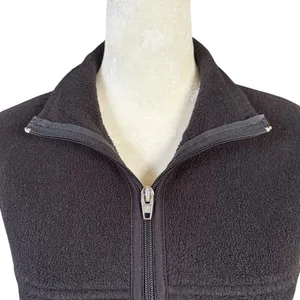 GAP zip up sleeveless mock neck black stretchy vest with pockets women's XS thumbnail 7