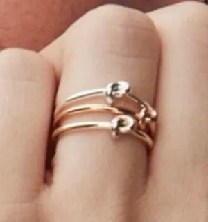 Kendra Scott Presleigh Silver Love Knot Ring Size 7.5 thumbnail 1