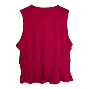 Bar III Sleveless pink peplum‎ top XL thumbnail 2