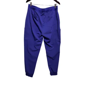 Mandala‎ Women Scrub Jogger Pants L Purple Medical Cargo Nurse Utility Uniform thumbnail 3