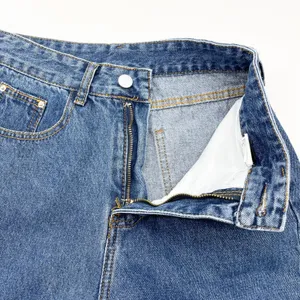 Barrel Leg Women Jeans‎ XS Y2K High Waisted Raw Hem Grunge Indie Go See Shein thumbnail 5
