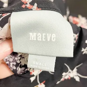 Maeve 100% Silk Sleeveless Sheer Black Floral Blouse thumbnail 9