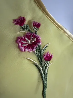 VTG Victoria's Secret Yellow Floral Embroidered V-Neck Camisole thumbnail 5