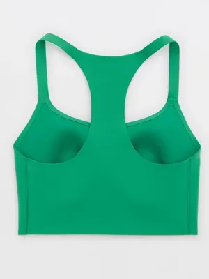 OFFLINE By Aerie Green Real Me Hold Up! Racerback Sports Bra thumbnail 5