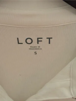 Loft White Short Sleeve Polo with Black Trim thumbnail 4