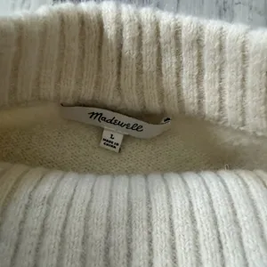 Madewell Neutral Clean Chic Minimalistic Dillon Mock Neck Pullover Sweater large thumbnail 5