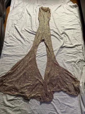 Dolls Kill Club Exx Dazzling Nights Sequin Jumpsuit thumbnail 1