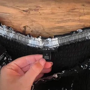 Torrid Rayon Slub Smocked Bodice Long Sleeve Crop Blouse thumbnail 3