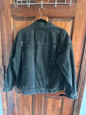 Gap Oversized Black Denim Jacket thumbnail 2