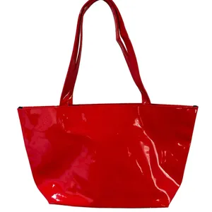 Carolina Herrera Good Girl Limited Edition Red Glossy large patent tote bag thumbnail 2