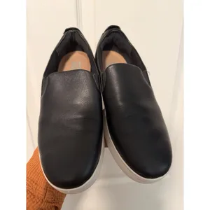 FitFlop Rally Leather Slip On Skate Sneaker Shoes Black White Comfy Normcore thumbnail 2