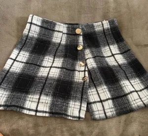 HYFVE Black and white plaid skirt thumbnail 1