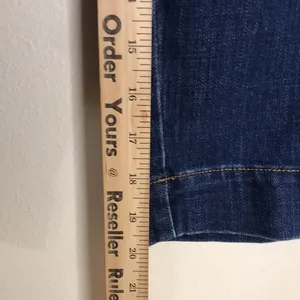 Talbots Women's Flawless High Waist Wide Crop Curvy Jeans Blue 8P thumbnail 5
