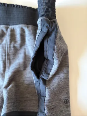 Lululemon Cool And Collected Shorts Women’s Size 8 Gray Black Trim Yoga Athletic thumbnail 7