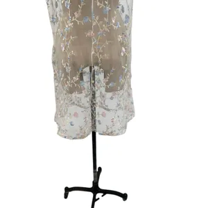 Dolls Kill Sugar Thrillz Forbidden Garden Dress‎ Embroidered Floral Sheer Medium thumbnail 9