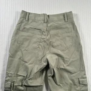 Crosby Womens Size 2 Cargo Pants Khaki Utility Straight Leg Raw Hem NWt thumbnail 10