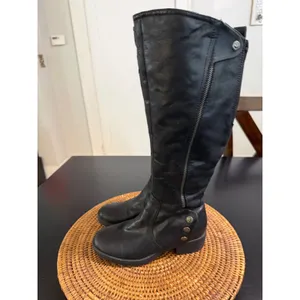 Baretraps Oria Black Tall Riding Boots Women 6M BTF16-10571-025-78 thumbnail 3