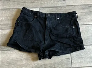 Universal Thread Black Jean Shorts Classic Cut-Off Style thumbnail 1