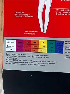 NWT ClimateRight by Cuddl Duds Black Thermal Base Layer Leggings Small thumbnail 3