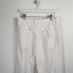Maeve The Colette Cotton Pants White Wide Leg Crop High Rise Office Womens 31 thumbnail 11