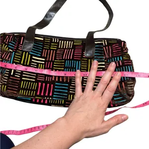 👜 Y2K Caught Ya Lookin’ Retro Purse Colorful Pattern Shoulder Bag‎ OS 👜 thumbnail 6