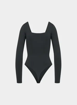 Aritzia Long Sleeve Bodysuit Babaton Contour Square Neck thumbnail 2
