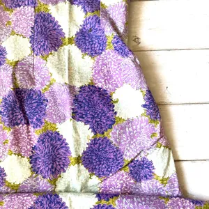 Women’s S/M Purple Floral Halter Top Maxi Dress Side Zipper Size Small Handmade thumbnail 3
