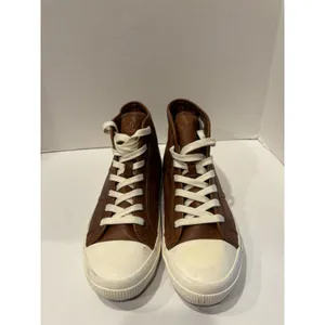 Ralph Lauren January Brown high top leather sneakers shoes size 11 thumbnail 6