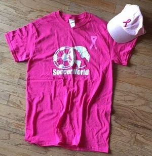 Breast cancer awareness campaign tee+cap. S thumbnail 1