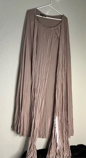 Lulus mauve soft stretchy maxi dress with long wraps XL thumbnail 1