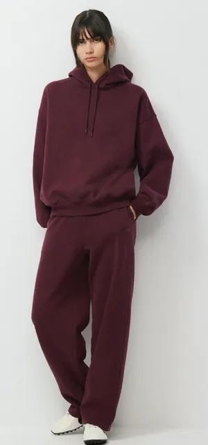 Aritzia Women's Boyfriend Fleece Hoodie & Sweatpants Set size XS thumbnail 1