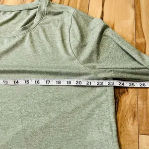 Athleta Top Women's Size 1X Uptempo Long Sleeve Thumbholes Lt Heathered Green thumbnail 5