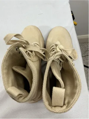 Womans Mix No 6 Jenson Lace Up Platform Ankle Combat Boots 7 M Tan thumbnail 5